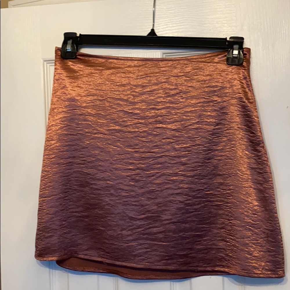 Express mini silk skirt